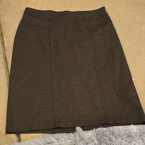 New York & Company Dark Brown Pencil Skirt